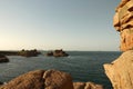 Sept Iles from Pink Granite coast near Perros Guirec in Brittany